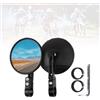 APEBAZY Specchietti Moto Universali, Specchietti Estremità Manubrio, Certificati E24, Hirevoli a 360°, Adatti a Manubri da 22 mm a 25,4 mm, Adatti Alla Motociclette, Biciclette e ATV (Modello A)