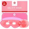 Medi Grade Maschera Occhi Gel Freddo - Riutilizzabile con 2 Cuscinetti Rinfrescanti, 1 tessuto Lycra e Borsa Termica - Mascherina Refrigerante con Strap Regolabili