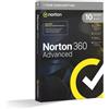 Norton 360 Advanced 10 Dispositivi / 1 anno 200 GB - Nessun abbonamento
