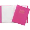 Janrax Portalistini A4 rosa con copertina flessibile, 10 tasche