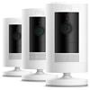 Ring elecamera esterna WiFi Ring Stick Up Cam a batteria 1080p HD kit 3 pezzi