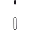 V-TAC VT-7829 Lampadario LED 13W ovale a sospensione dal Design Moderno 10*70*153cm Colore Nero 3000K - 10076
