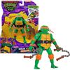 TEENAGE MUTANT NINJA Giochi Preziosi - Michelangelo Tartarughe Ninja Caos Mutante, Michelangelo Deluxe Parlante da 15 cm con Effetti Sonori e Funzione Meccanica da Combattimento, Per Bambini dai 4 anni