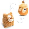 NICI Peluche Orso con Funzione Reversibile 15 cm 2 in 1 - Marrone - Morbido NICI - Ideale da abbracciare, per Giocare e Come Compagno a casa, all'Asilo o in Viaggio | 62992