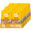 LIFE Mandorle Sgusciate - Frutta Secca, Snack in Pratico Sacchetto, Vegano 100% Naturale, Formato Convenienza 14 x 100g