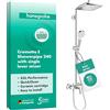hansgrohe Crometta E Colonna doccia 240 1 getto con miscelatore monocomando, cromo, 27284000