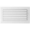 KRATKI griglia di ventilazione AIR 17 x 30,1 x 4,5 cm con tende per camino | Griglia di ventilazione griglia per camino 17 cm x 30 cm bianca con tende; Peso 0.8 kg