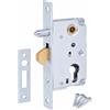Aqbau Serratura A Gancio 72-30 Per Cancelli Scorrevoli | Chiusura Cancello Esterno |Per Cancello Esterno Scorrevole | Serratura Con Contropiastra | Serratura Porta Scorrevole Zincata