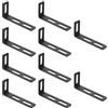 ANBEEISS 10 Pz Staffe Angolari Regolabile, Staffe a L, Staffa Angolare per Legno Mobili in Legno, Squadretta di Giunzione in Metallo 90 Gradi, Connettori Supporto di Fissaggio per Sedie Librerie, 111x51x25mm