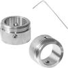 Lyivisk 2 adattatori per termosifone M30 x 1,5 in acciaio inox 304, adattatore per valvola di riscaldamento RA RAV RAVL, valvola termostatica, adattatore con chiave esagonale