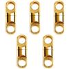SagaSave 5 girelle da pesca, 4 mm, in ottone resistente, con cuscinetti da pesca, connettori girevoli in rame, per acqua dolce e salata