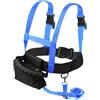 PEUTIER Imbracatura da Sci per Bambini, Imbracatura da Sci con Guinzaglio e Borsa Rimovibili, Ski Strap Imbracatura Sicurezza Bambini per Bambini Ragazzi Ragazze Principianti (Blu)