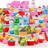 LATERN 60 Pezzi 3D Gomme da Cancellare Natalizie, Gomme da Cancellare Puzzle Assemblabili Babbo Natale Renna Pupazzo di Neve Albero di Natale Gomma per Natale Regalo Festa Bomboniere Aula Ricompensa