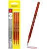 Online 3x ricariche cancellabili I Compatibile con Pilot Frixion, magiXX I Rosso 0,7 I Ricambio per penna gel cancellabile I Ricariche per penne roller gel con inchiostro cancellabile