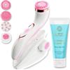 Lumineo Spazzola per la pulizia del viso con gel detergente, per la pulizia dei pori, del peeling e dei punti neri, spazzola elettrica USB per la pulizia profonda (Rosa PRO (pelle normale))