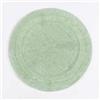HOMESCAPES Tappetino da bagno rotondo, lussuoso, 1600 g/m², extra morbido, 100% cotone, reversibile, antiscivolo, lavabile, super assorbente, ad asciugatura rapida, colore verde salvia, 80 cm