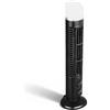 Dpofirs Omnibreeze Ventilatore a Torre, Ventilatore a Torre Senza Lama, Ventilatore da Scrivania, Ventilatore da Scrivania USB Portatile Oscillante a 90 Gradi Silenzioso con Luce per