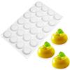 XiaoShenLu Silicone Mousse Cake Mold Bakeware Dessert Mousse DIY Cioccolato Sapone Candle Stampo, 24 fori Cerchio Piatto