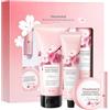 Wootapson Daily Moisturising Crema Idratante, Set Crema Idratante e Nutriente Della Serie Sakura,Body Lotion, Idrata e Nutre la Pelle, Ripara la Secchezza e la Desquamazione, Adatto a Tutti i Tipi di Pelle