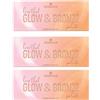 Essence Cosmetics Essence Love that GLOW & BRONZE, tavolozza illuminante, multicolore, 3 colori, definendo, altamente pigmentato, scintillante, intenso, vegano, senza olio, senza profumo, senza alcool, confezione da 3