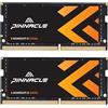 Timetec Pinnacle 32GB KIT (2x16GB) Premium DDR4 3200MHz (o 2933MHz o 2666MHz) PC4-25600 Non-ECC Unbuffered 1.2V CL22 2Rx8 Dual Rank 260 Pin SODIMM Laptop Notebook PC Computer Memoria RAM Modulo