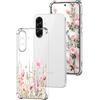DiaryTown Cover per Samsung Galaxy A26 5G Motivo Bello Trasparente Sottile Morbida TPU+PC Custodia in Silicone Antiurto Bumper Protettiva Case per Donne Ragazze - Mazzo Fiori