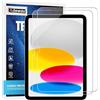 Adeway 2 Pack Proteggi Schermo per iPad 11th A16-10th Gen(iPad A16 11-inch 2025-10.9-inch 2022), Vetro Temperato, Resistente ai Graffi, Display Chiaro, Compatibile con Apple Pencil