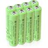 SPMST Batterie ricaricabili Ni-MH AAA 1.2V 1000mAh ad alta capacità, adatte a giocattoli piccoli/mouse wireless, scarica naturale ridotta e ricaricabili (8 confezionati)