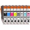 Supply Guy 8 cartucce compatibile con Canon CLI-42 Multipack Colori per Pixma PRO100 PRO100s
