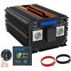 EDECOA Inverter 24v 220v Onda Pura inverter di potenza 3500w con Telecomando per camion, pannelli solari Convertitore di pontenza 24v 230v (3ème génération)