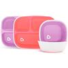 Munchkin 4 Pack Piatti Ciotole Bambino | Pasto | Rosa
