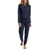 CALIDA Pigiama da Donna con Polsini, Peacoat Blue, 40-42