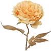 DRW Set di 12 fiori artificiali con stelo dorato in PU-Foam giallo 52x18x18 cm
