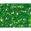 TOHO Perline giapponesi magatama trasparente verde 3 mm. 100 g.