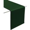 Lemos Home Runner da tavola in tessuto minimalista, moderno, liscio, con orlo largo, non necessita di stiratura, resistente, lavabile fino a 60°C, adatto all'asciugatrice. Cucina e soggiorno. Dimensioni e colore