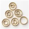 PME Set Tagliabiscotti Natalizi Linzer | 6 Forme Festive: Stella, Cuore, Omino di Pan di Zenzero, Albero, Cerchio e Liscio | Strumenti da Forno per Biscotti di Natale e Divertimento in Famiglia