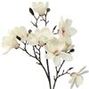 DRW Set 6 rami colore naturale con fiori artificiali in PU-Foam Crema 87 x 40 x 40 cm