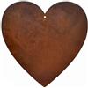 Deko Kind - Cuore arrugginito - 13 x 13 cm - resistente alle intemperie - ruggine