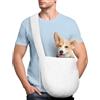 Adiwo Borsa da Viaggio per Cani, Trasportino per cani, Reversibile Borsa a Tracolla Porta Animali Domestici, per Cane/Gatto Fino a 9 KG, per Viaggio, Ciclismo, Passeggiata (Bianco)