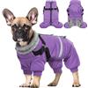 Hjyokuso Cappotto Cane Impermeabile Con Imbracatura, Cappottino Imbottito Per Taglia Piccola Media Grande, Vestiti Per Cani, Giubbotto Antivento S-XL