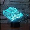 SUPERRUIDALONG Lampada da bagno 3D, grande lampada da tavolo a LED in acrilico, con cambio di colore a 16 sfumature, ideale per bambini, camera da letto, regali di compleanno, regalo cambiante