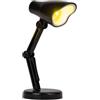 Dudùu Puppy Mini Lamp - Lampada LED Tascabile a Forma di Lampada, Luce Notturna e da Lettura, Senza Fili, Regalo e Bomboniera, Decorazione Cameretta, Scrivania e Feste a Tema (Nero)
