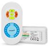 LIGHTEU, Miboxer 2.4G Doppia striscia LED bianca RF Telecomando wireless + ricevitore controller DC12-24V 10A, fut022