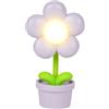 Dudùu Puppy Flower - Lampada LED Tascabile a Forma di Fiore, Luce Notturna e da Lettura, Senza Fili, Regalo e Bomboniera, Decorazione Cameretta, Scrivania e Feste a Tema (Glicine)