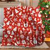 KXHHYB Coperta natalizia 130x150cm,coperta divano natalizia, coperta natalizia matrimoniale morbida e calda, per divano, ufficio, viaggi all'aperto (E,130x150cm)