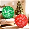 Wlicon 2 Palloni Gonfiabili di Natale, 81 cm, Rosso, Verde, Bianco, Decorazione Natale, Resistenti agli Agenti Atmosferici, Portatile
