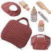 howa Grace 2970 - Borsa fasciatoio per bambole con bottiglia, pannolino, bavaglino, pettine e accessori per la cura