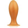 SXOVO Plug Anale Ovale con Ventosa Analesex Toy in Silicone Liquido Butt Plug Anale per Stimolazione Prostata Toys Sessuali per Donna Uomini Coppie (L,Oro)