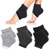 Sibba 3 Paia di Calzini Idratanti per Tallone Ventilano in Gel Dita Aperte dei Piedi Calzini in Morbido Silicone Pelle Secca e Dura Screpolata Riutilizzabile Protezione Il Piede Spa Cura Notte Diurna