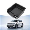 MCSQK Organizer per Console Centrale Auto, VW Tiguan 2 Console Centrale Contenitore Portaoggetti, Scatola di Archiviazione per Bracciolo, Compatibile con VW Tiguan 2 2017-2023